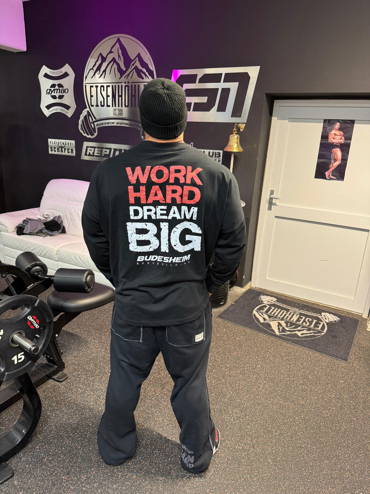 Longsleeve "Work hard dream big" PRINT ON DEMAND